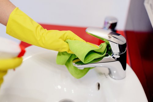 Fresh stain removal on fabric with cleaning cloth