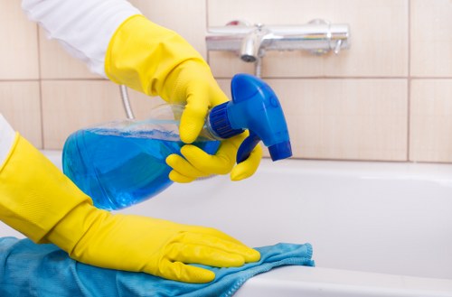 Cleaning a carpet stain caused by a pet accident