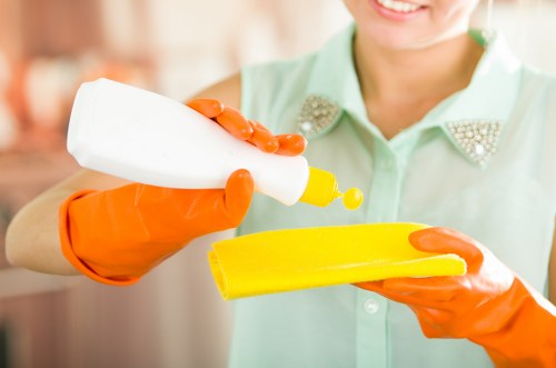 Clean carpet fibers after a professional cleaning treatment