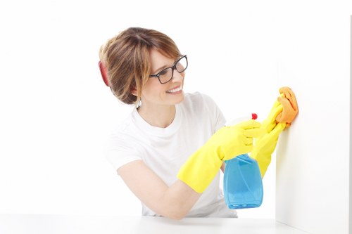 Clothing stain removal treatment on a shirt